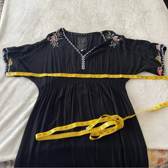 Johnny Was Pete and Greta Oversized Sleeveless Floral Embroidered Midi Dress - Picture 10 of 11